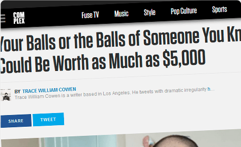 Your Balls Or The Balls Of Someone You Know Could Be Worth As Much As $5,000